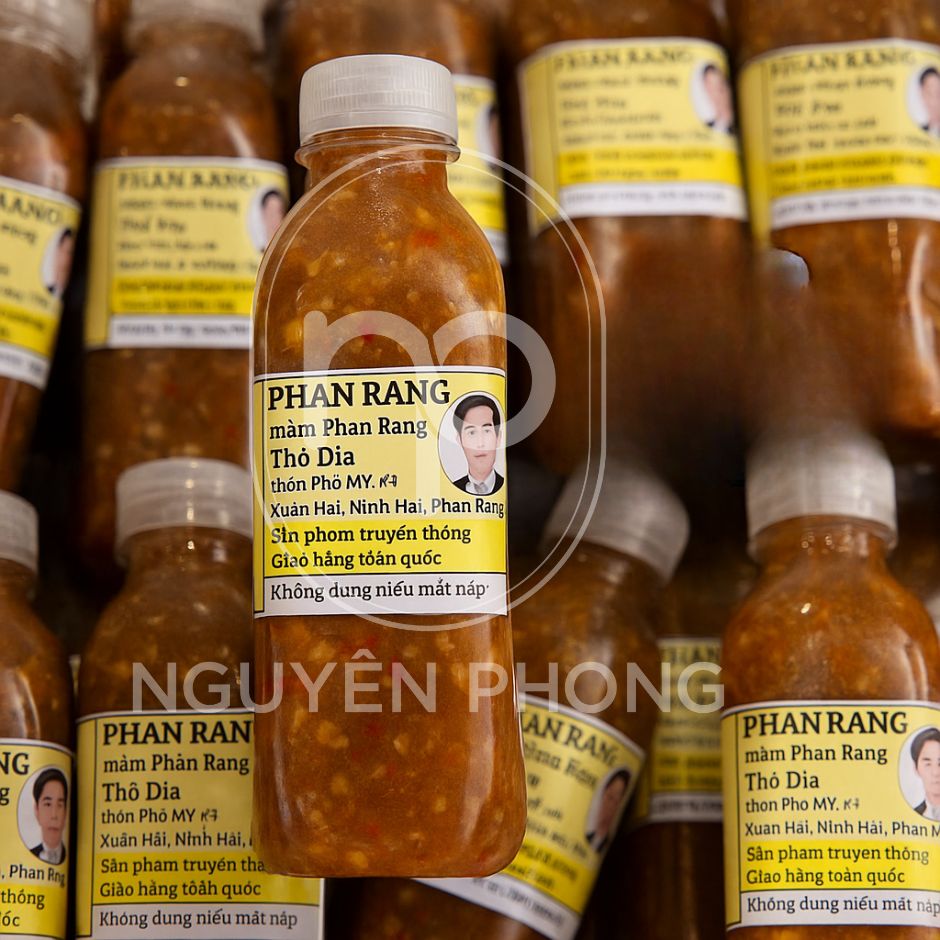 Tem dán mắm tép chất liệu giấy
